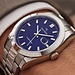 Mats Meier Grand Cornier mens watch silver coloured and cobalt