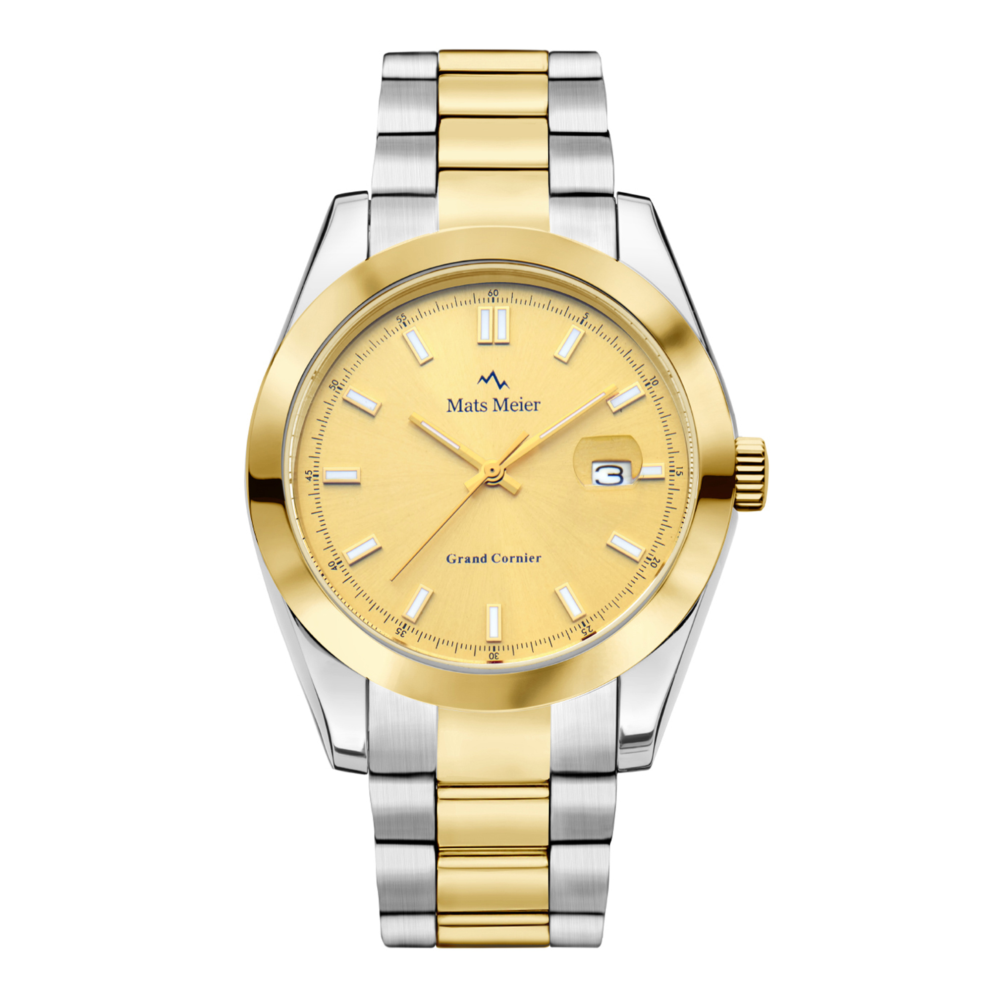 Mats Meier mens watch gold and silver coloured MM00521