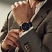 Mats Meier Grand Cornier montre chronographe bleu / couleur or