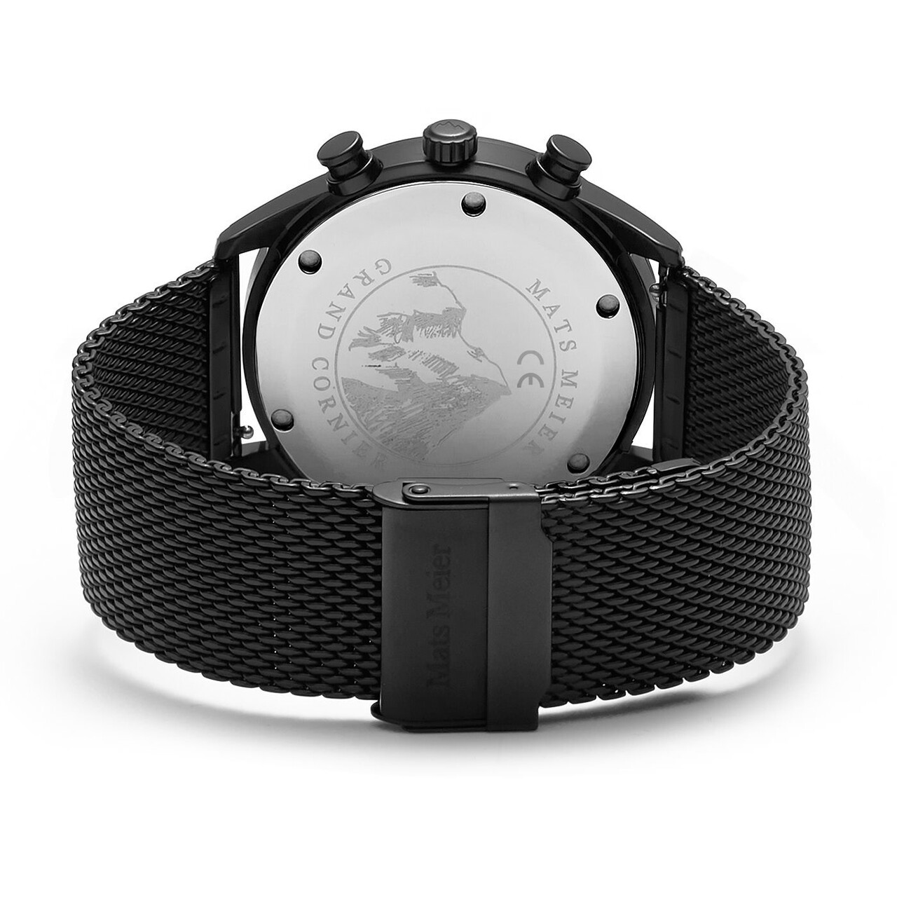 Mats Meier porta orologi nero - 10 orologi - MM-Watchbox-1916