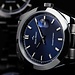 Mats Meier Grand Cornier mens watch silver coloured and cobalt