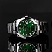 Mats Meier Grand Cornier mens watch silver coloured and green