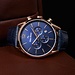 Mats Meier Grand Cornier chronographe bleu / couleur or rose