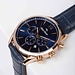 Mats Meier Grand Cornier chronographe bleu / couleur or rose