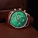 Mats Meier Grand Cornier montre chronographe vert / rosé / marron