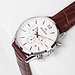 Mats Meier Grand Cornier montre chronographe blanc / marron