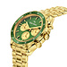 Mats Meier Arosa Racing chronograph mens watch gold coloured and green