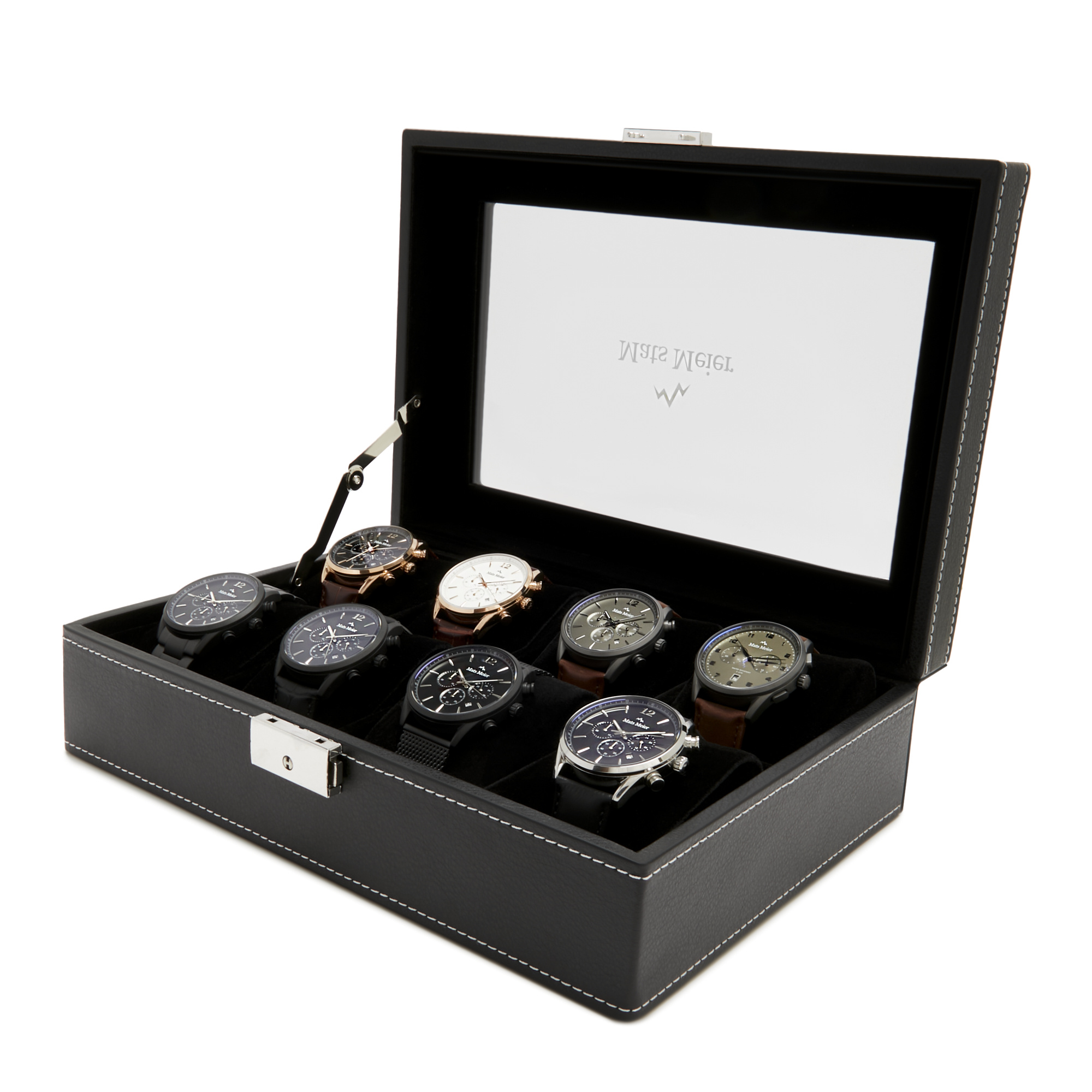 Mats Meier watch box black 8 watches MM Watchbox 1904