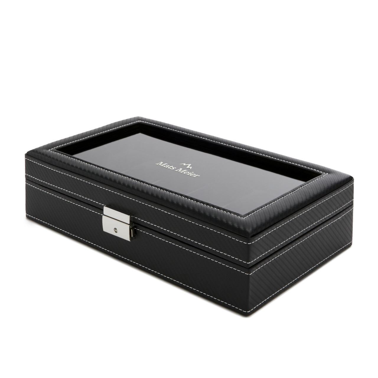 Mats Meier horlogebox zwart 12 horloges MM Watchbox 1909