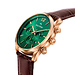 Mats Meier Grand Cornier montre chronographe vert / rosé / marron