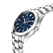 Mats Meier Grand Cornier mens watch silver coloured and cobalt