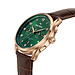 Mats Meier Mont Vélan chronograph mens watch green / rose gold colored / brown