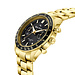 Mats Meier Arosa Racing chronograph mens watch gold coloured and black