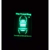 Geocaching QR Travel Bug® – Glow in the Dark - Blauw