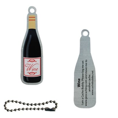 Wine bottle Travel Tag