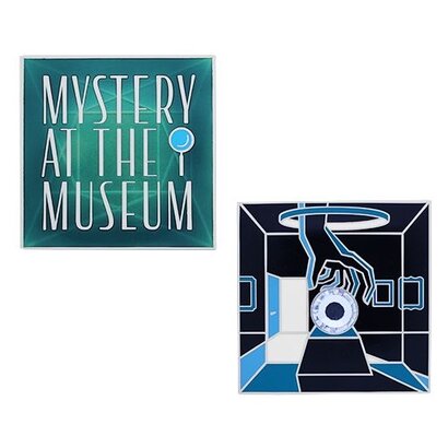 Mystery at the Museum Geocoin en Tag Set