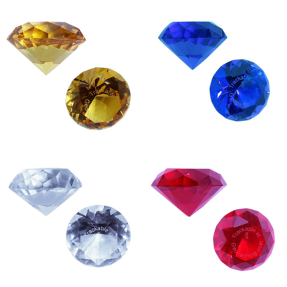 Trackable GeoGems™ - Ensemble 4 couleurs