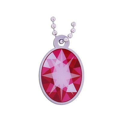 Mystery at the Museum Travel Tag - Ruby