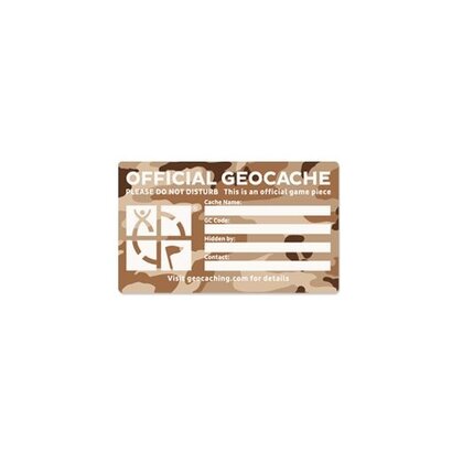 Lare cache label woestijn 8cm x 14cm