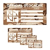 Autocollant géocaching extra large désert 13cm x 25cm
