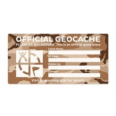 Extra Large cache label desert