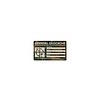 Autocollant géocaching de taille moyenne camouflage vert 6cm x 9,5cm