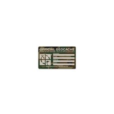 Medium cache label camo green