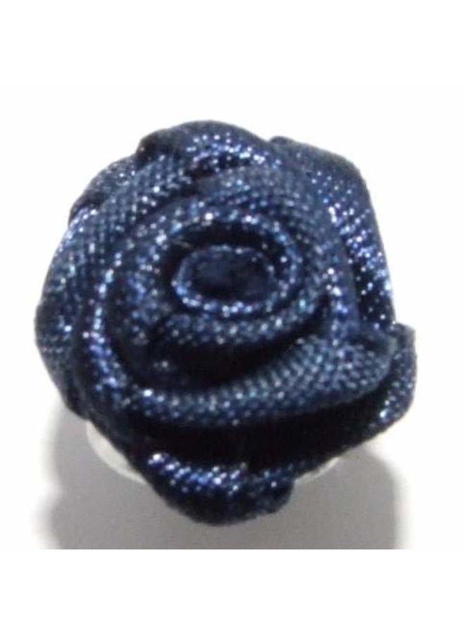 Haarbloem 1,5 cm Donkerblauw