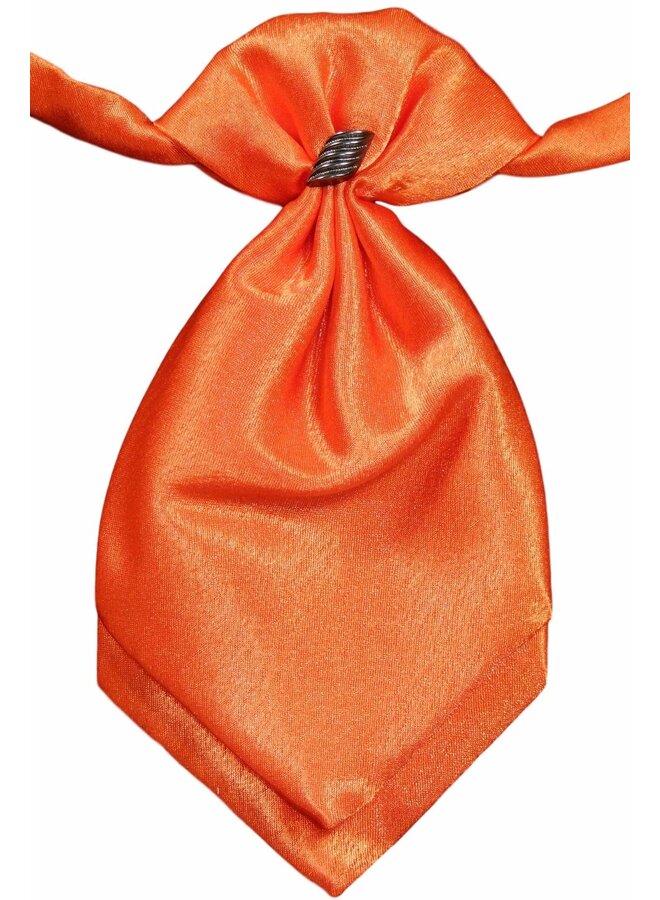 Satijnen plastron Oranje