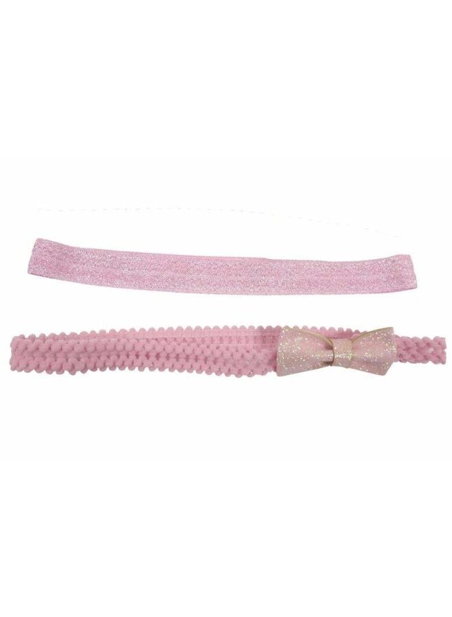 Set van 2 hoofdbandjes Roze