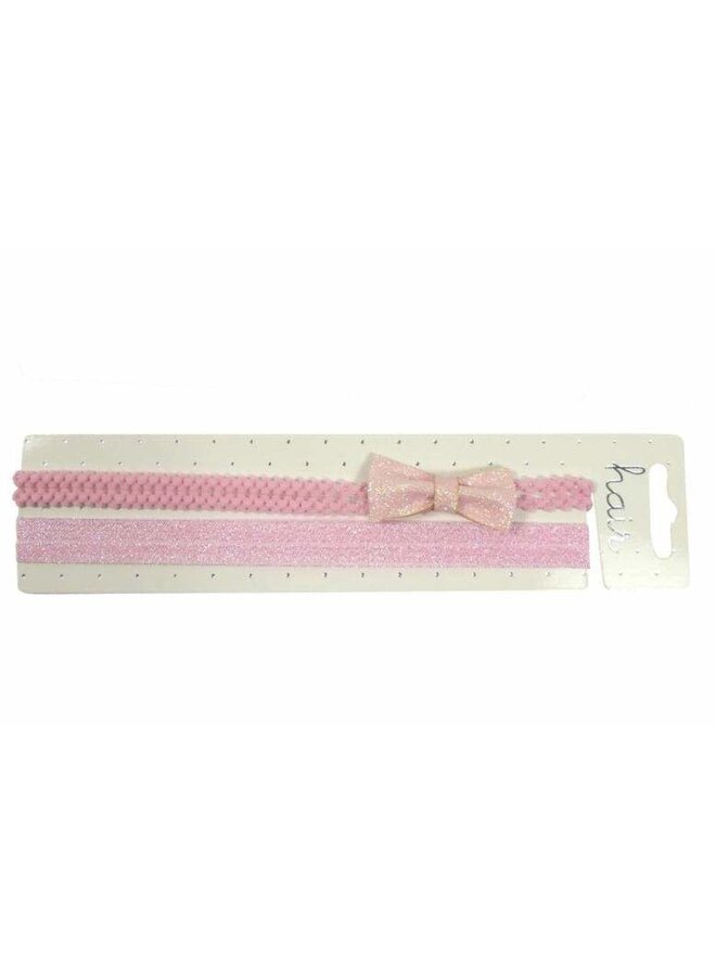 Set van 2 hoofdbandjes Roze