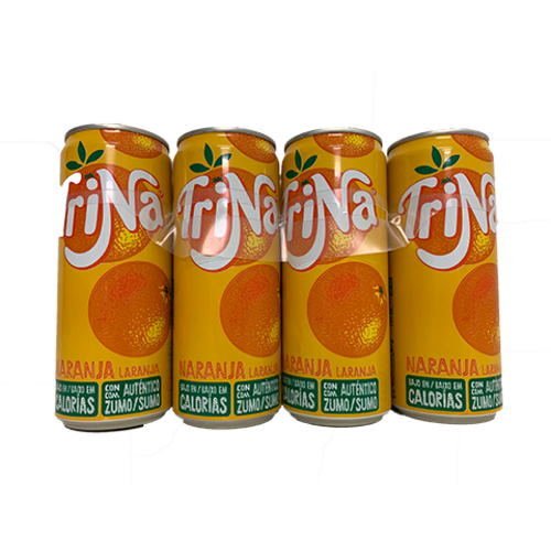 Trinaranjus Trina Naranja Orangenlimonade ohne Kohlensäure 8x330ml Trinaranjus Trina Naranja Orangenlimonade ohne Kohlensäure 8x330ml