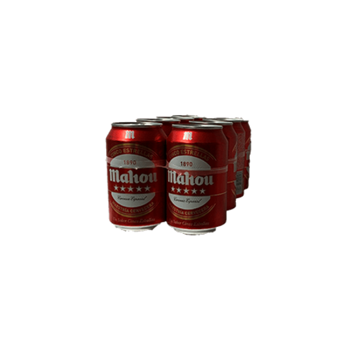 Mahou Bier Mahou 5 Estrellas 8x33cl Dose Mahou Bier Mahou 5 Estrellas 8x33cl Dose