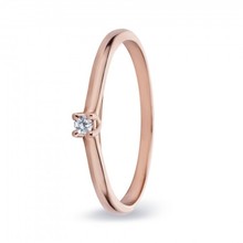 MissSpring Miss Spring Ring MSR530 rosegoud met briljant 0.08ct PW