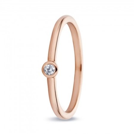MissSpring Miss Spring Ring MSR543 14k Rosegoud met diamant 0.04ct PW
