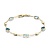 Mrs.Janssen Mrs.Janssen Armband 14k Geelgoud met londen blue topaas en blauw topaas 605526