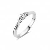 Mrs.Janssen MRS.Janssen Ring 14k Witgoud met diamant 0.42crt G/Si 605333