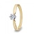 R&C R&C Ring Aumone 14k geelgoud met 0.15ct R/Si diamant RIN0029G-0.15SIR