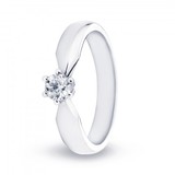 R&C R&C Ring Elise 14k witgoud met 0.19ct R/Si diamant RIN0083L-0.19-SR-WG