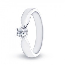 R&C R&C Ring Elise 14k witgoud met 0.19ct R/Si diamant RIN0083L-0.19-SR-WG