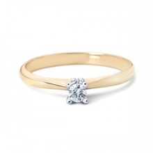 R&C R&C ring Lila geelgoud 14k diamant RIN0084 0.15crt P/W