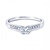 R&C R&C Ring Marise Riche 14krt witgoud met briljant 0,25crt si/river pavé10/0,10crt RIN2120-SIR025