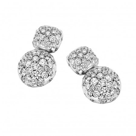 ROOS 1835 ROOS1835 Oorhangers 18k Witgoud met diamant 106AE198W18