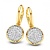 Tirisi TIRISI Oorhangers 18k geelgoud met diamant TE7078D(2T)
