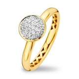 Tirisi Moda TIRISI Ring Amsterdam 18k Geelgoud met diamant TR1117D(2T)