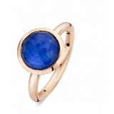 Tirisi Moda TIRISI Ring Amsterdam 18k roségoud met blauw Saffier triplet TR9709LSP