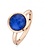 Tirisi Moda TIRISI Ring Amsterdam 18k roségoud met blauw Saffier triplet TR9709LSP