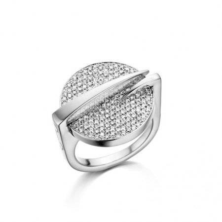 HuisCollectie HuisCollectie Ring 18k witgoud met diamant 13004