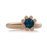 Bron BRON Ring Sprite 18k Roségoud met London Blue Topaas 8RR4849TL