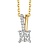 HuisCollectie HuisCollectie hanger 14k bicolor met princes diamant 24097